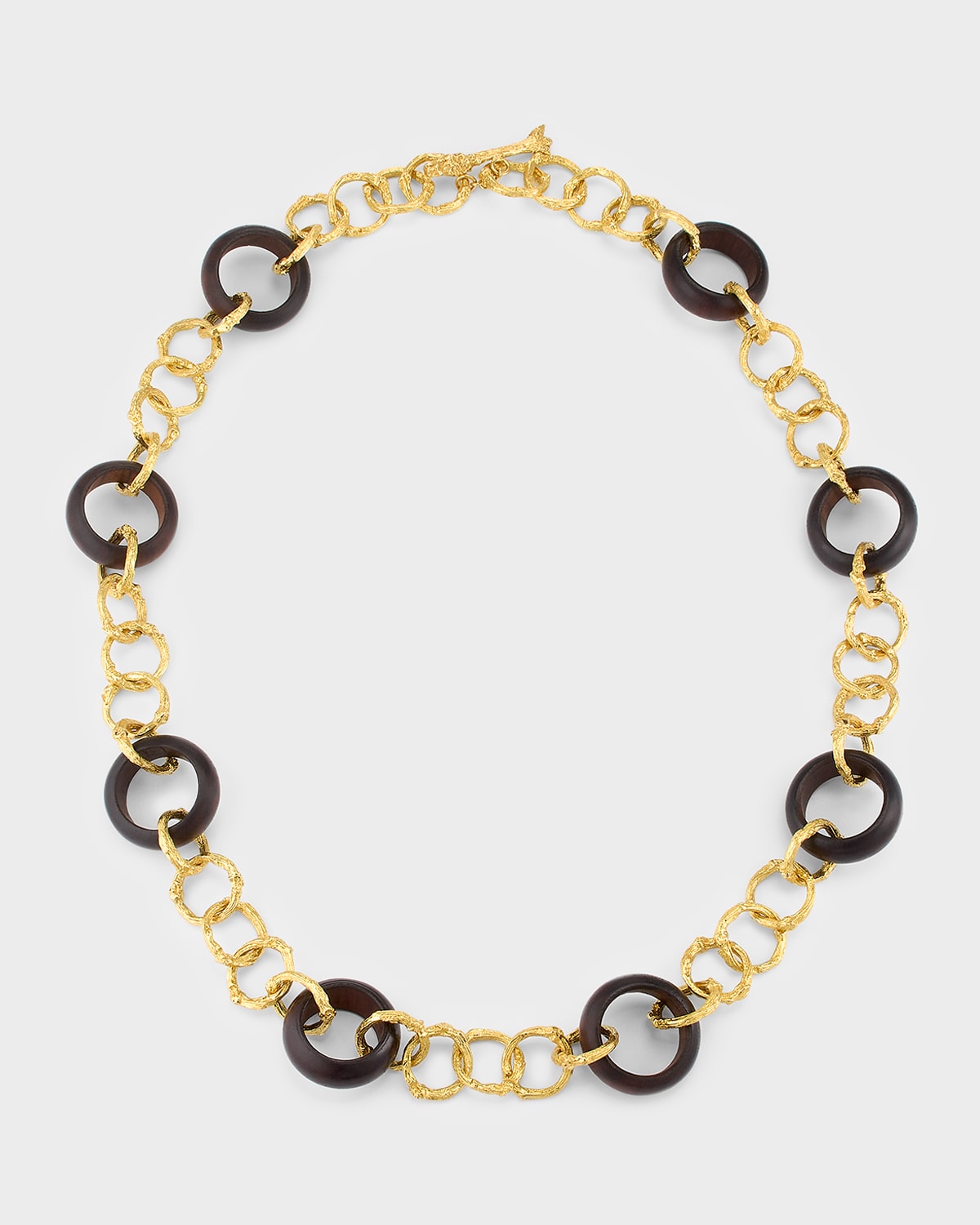 K Brunini Twig 18k O-Chain Necklace w/ Wood