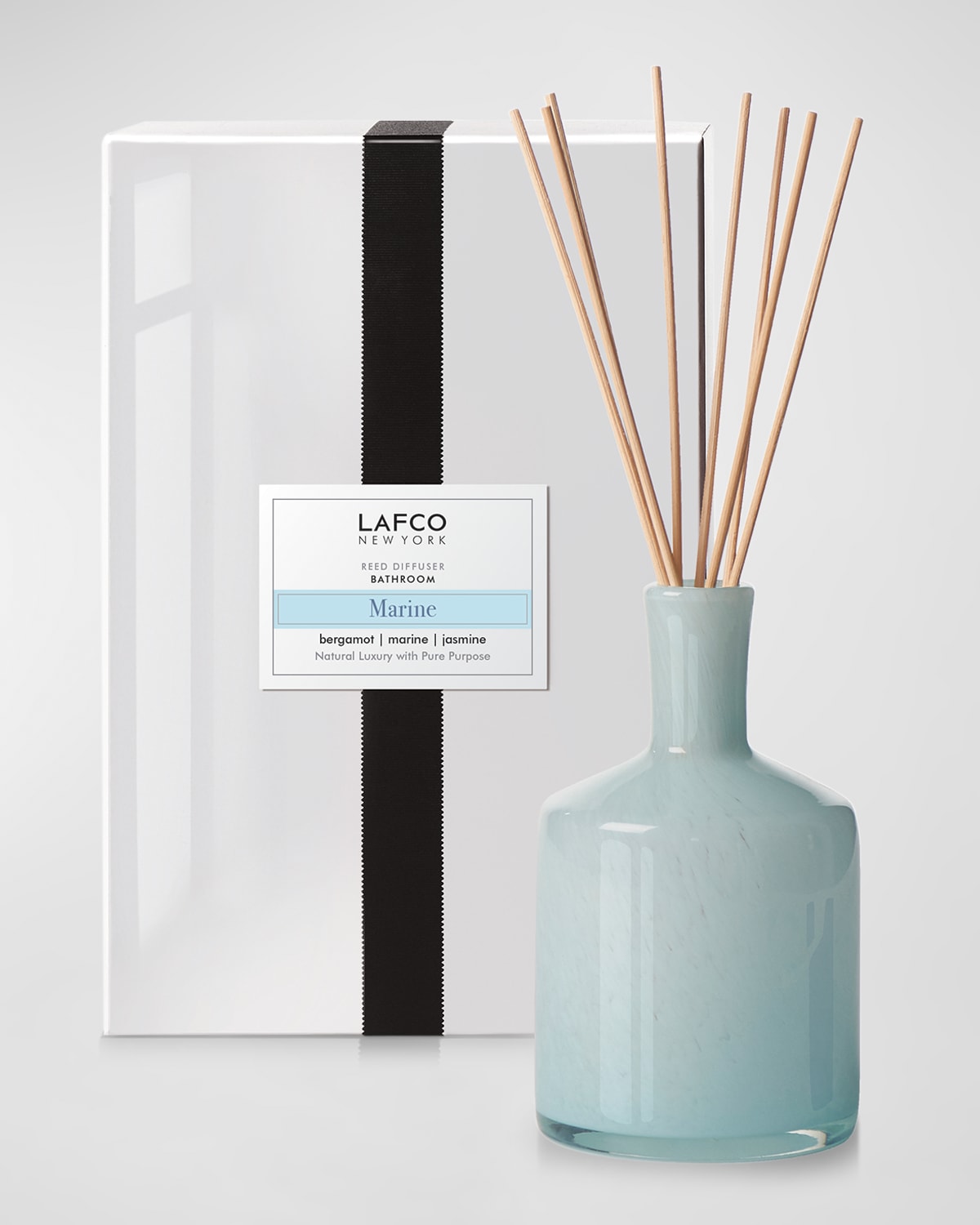 Shop Lafco New York Marine Signature 15oz Reed Diffuser In Light Blue
