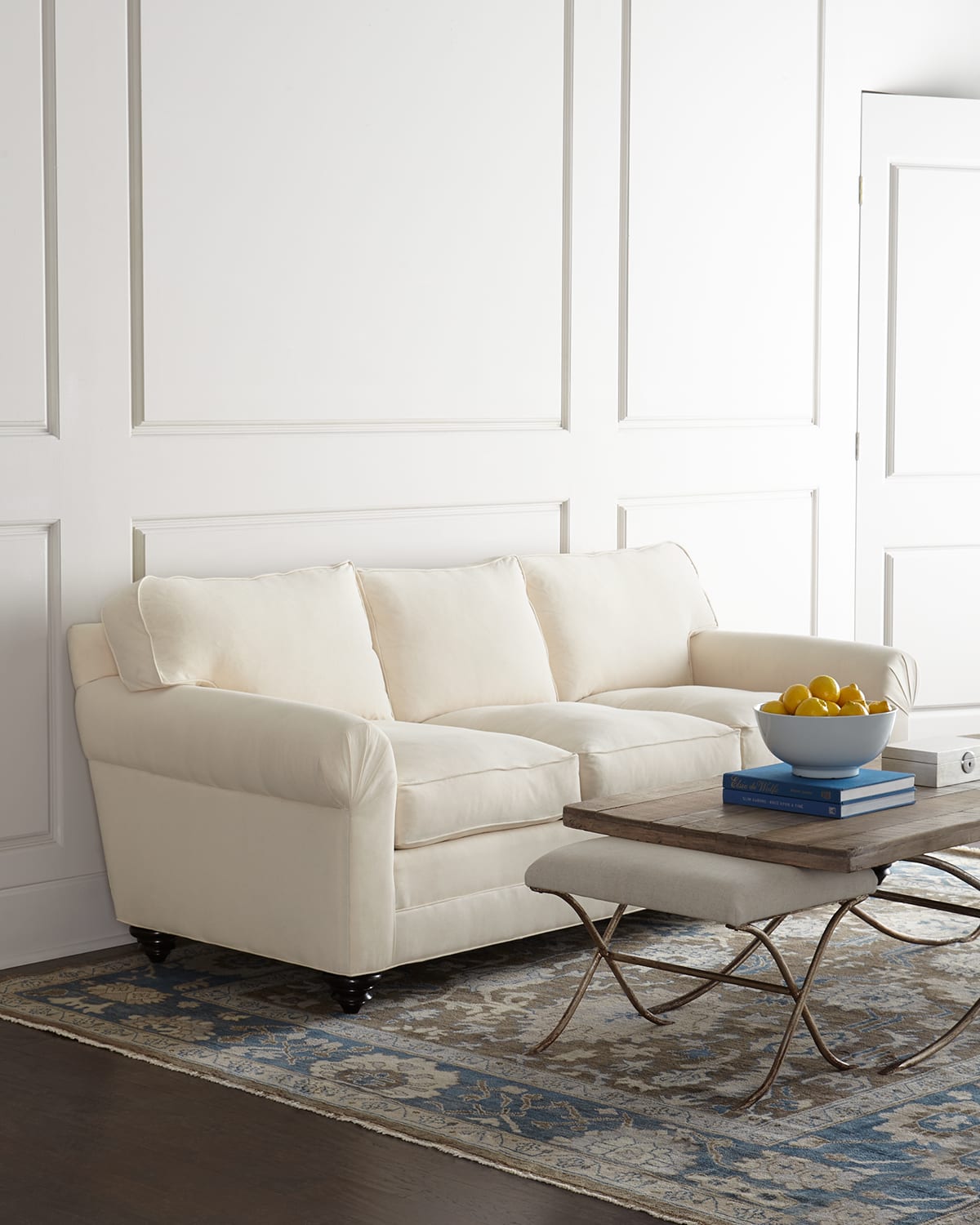 Old Hickory Tannery Torrence Sofa In White