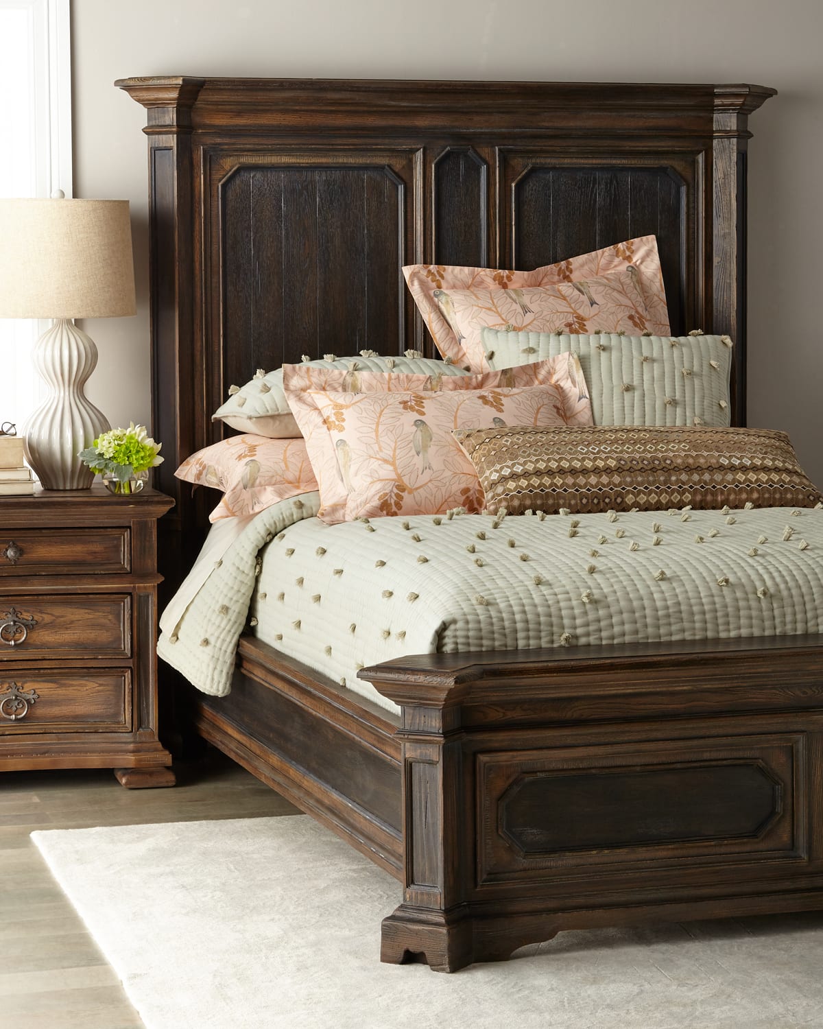 Hooker Furniture Casella Queen Mansion Bed In Brown