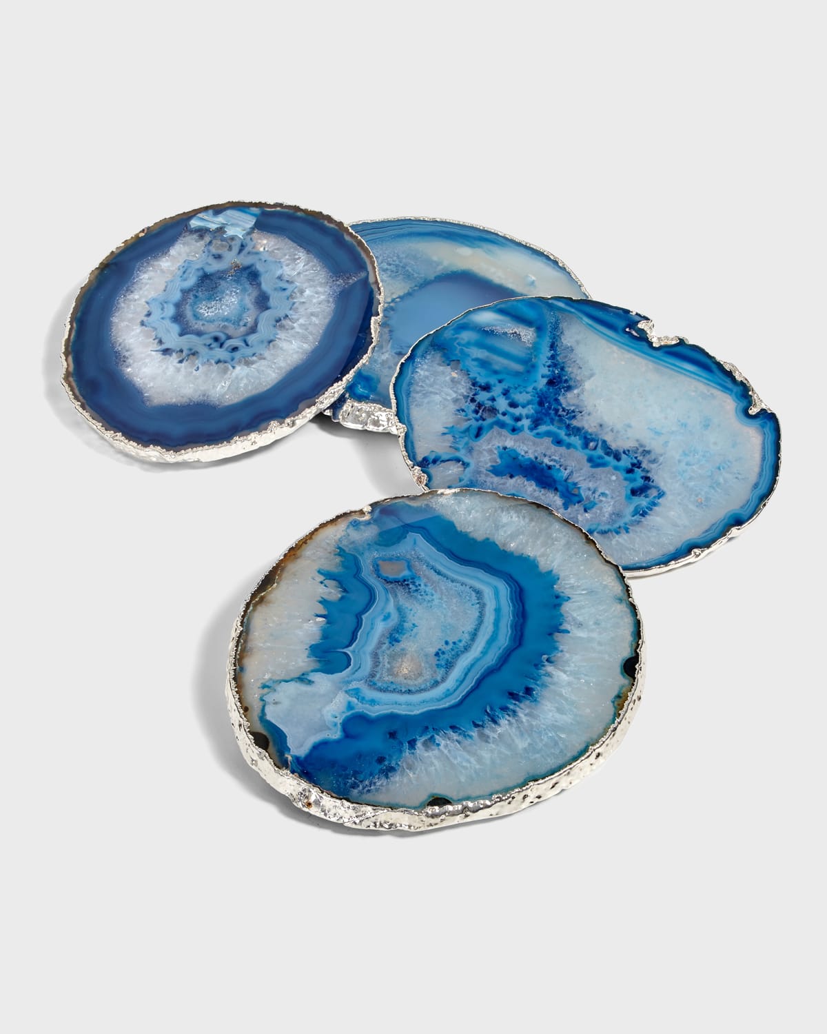 Anna New York Lumino Azure Coasters In Blue