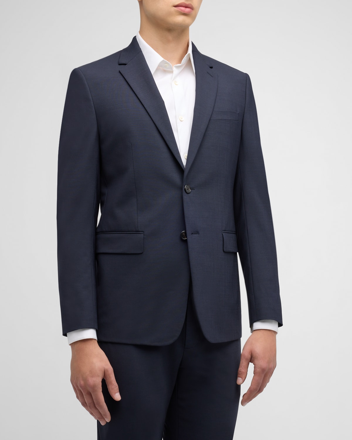 Shop Theory Men's Chambers Stretch Wool Blazer In Eclipse