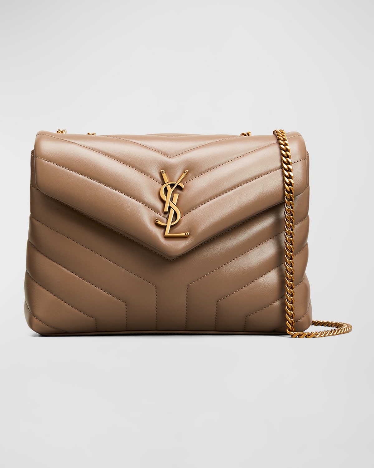 Ysl loulou medium latte best sale