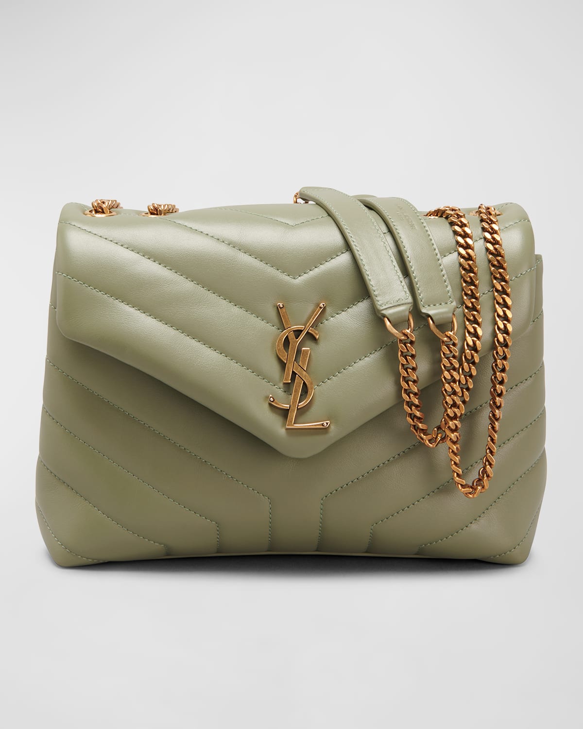 Saint Laurent Loulou Small Matelasse Calfskin Flap Top Shoulder Bag Smart Closet