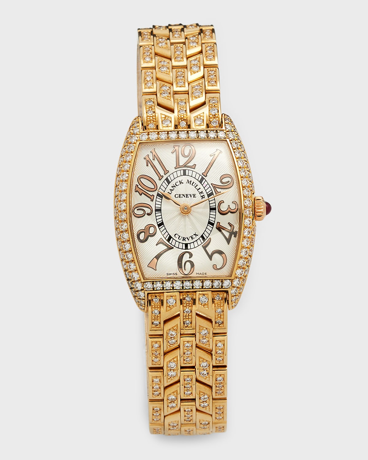Franck muller diamond watch yellow band 2025