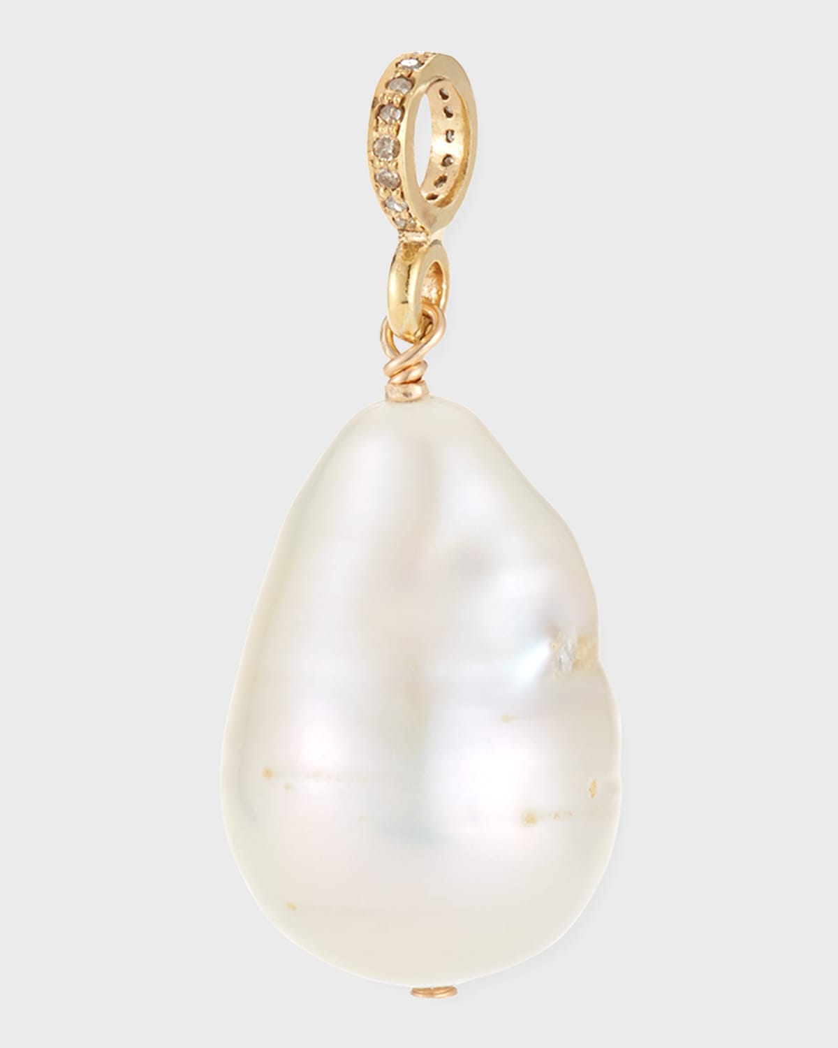 Margo Morrison Baroque Pearl & Diamond Pendant
