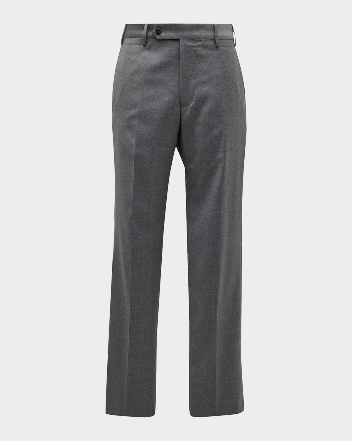 Zanella Men's Devon Wool Serge Trousers In Blue