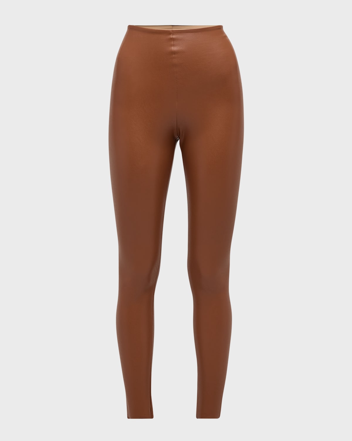 Shop Commando Classic Faux-leather Leggings In Cocoa