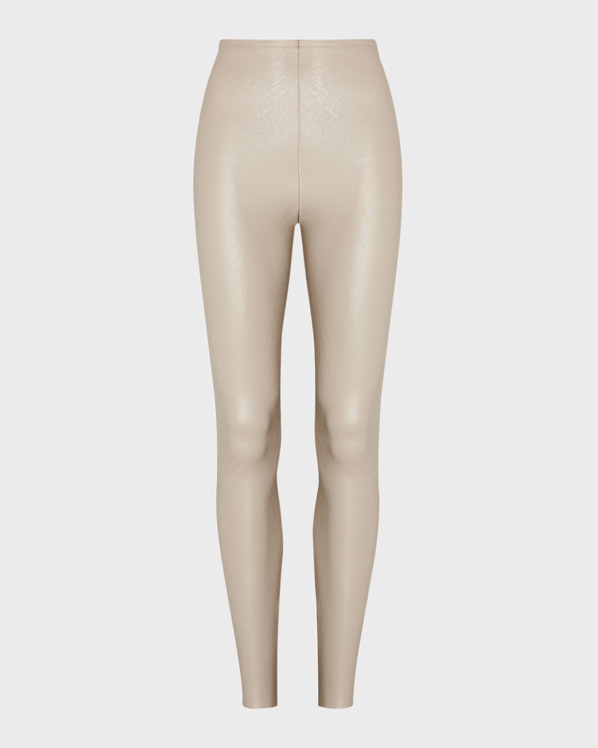 Commando Classic Patent Faux-leather Firming Leggings In Cocoa