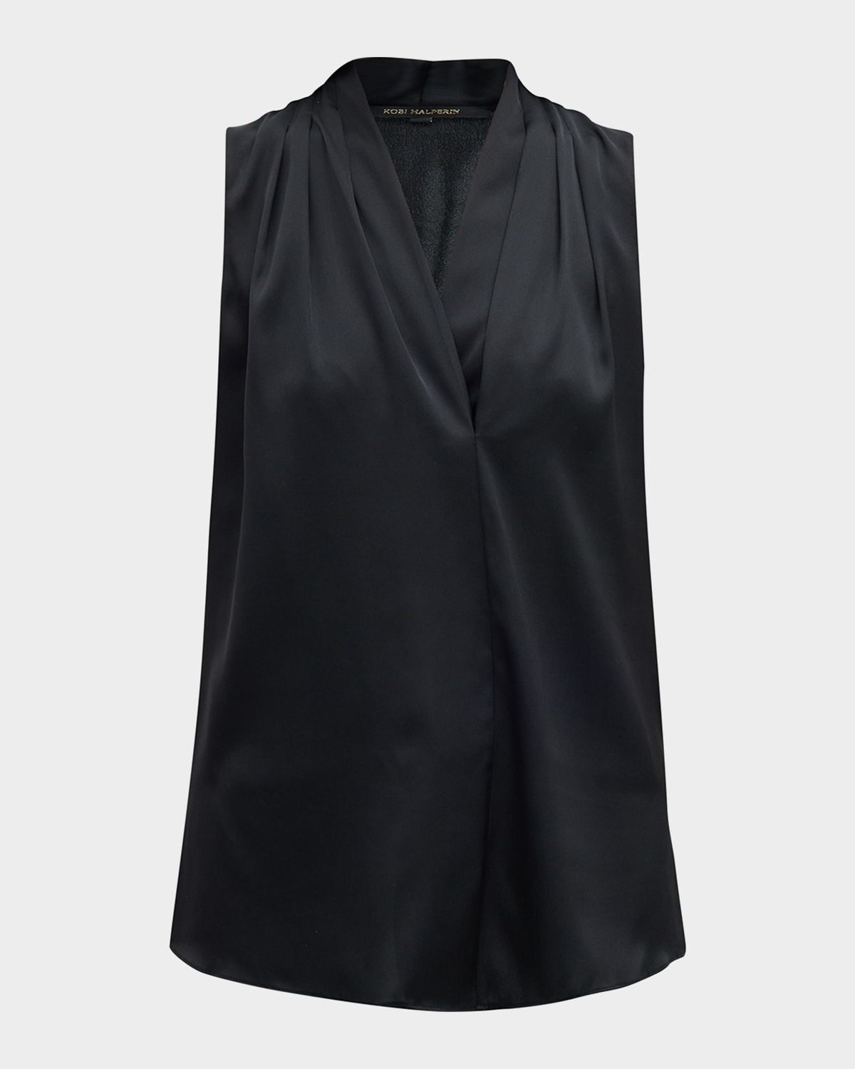 Kobi Halperin Mila Sleeveless Silk-blend Blouse In Sherbet