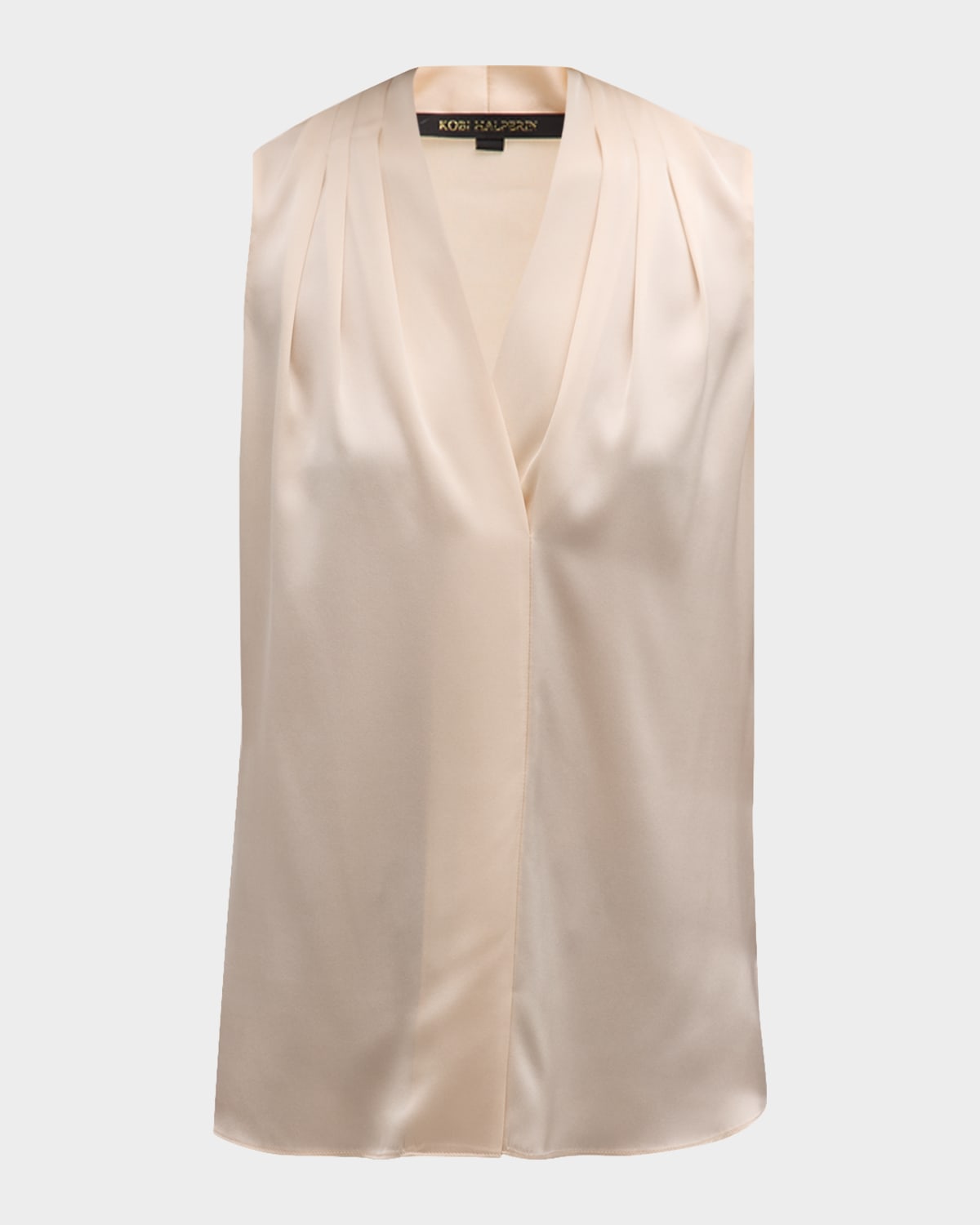 Mila Silk-Stretch Sleeveless Top