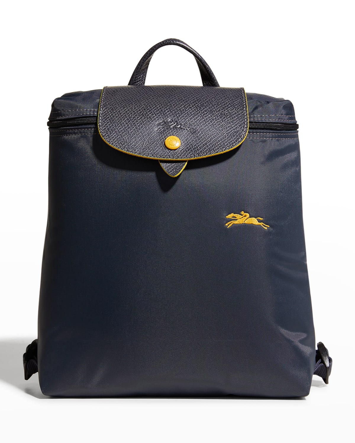 Shop Longchamp LE PLIAGE CUIR Logo Backpacks (1306-755-001) by San-Alpha