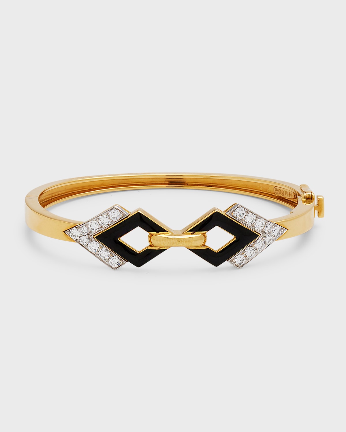 Double Diamond Enamel Bracelet