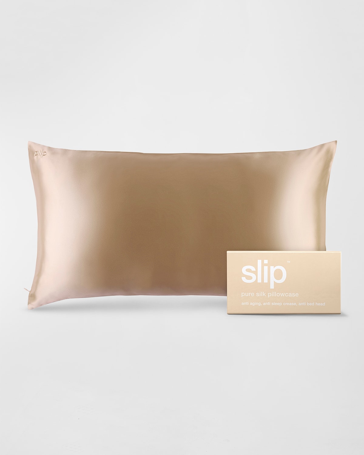Shop Slip Pure Silk Pillowcase, King In Caramel