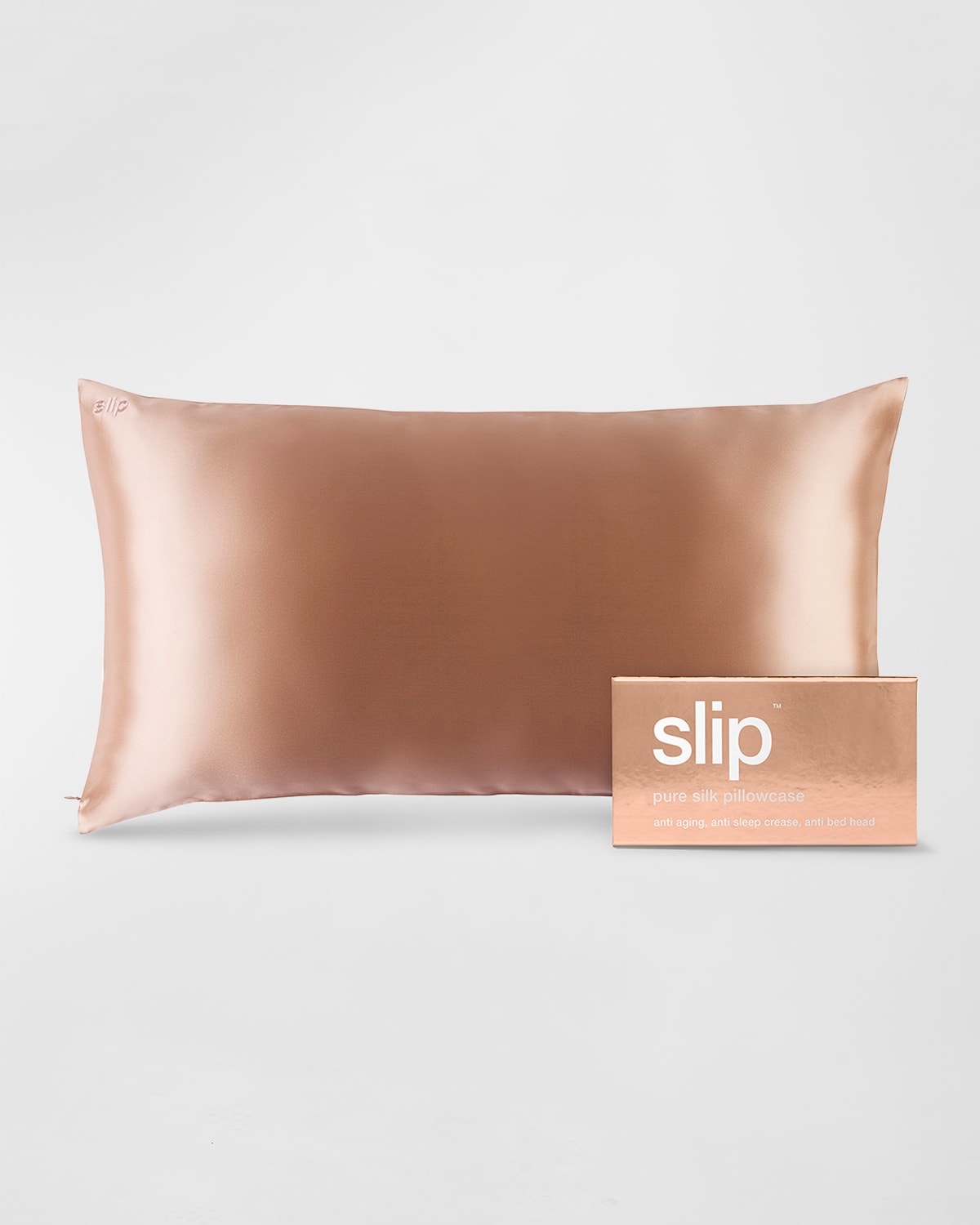 Shop Slip Pure Silk Pillowcase, King In Rose Gold