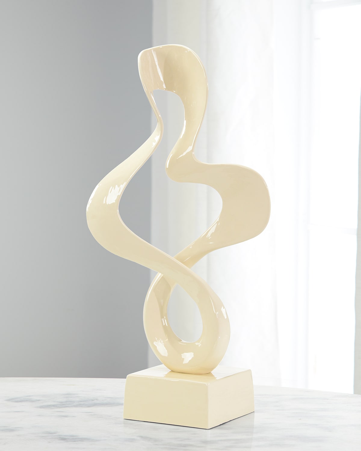 John-richard Collection Free-form Sculpture In Cream