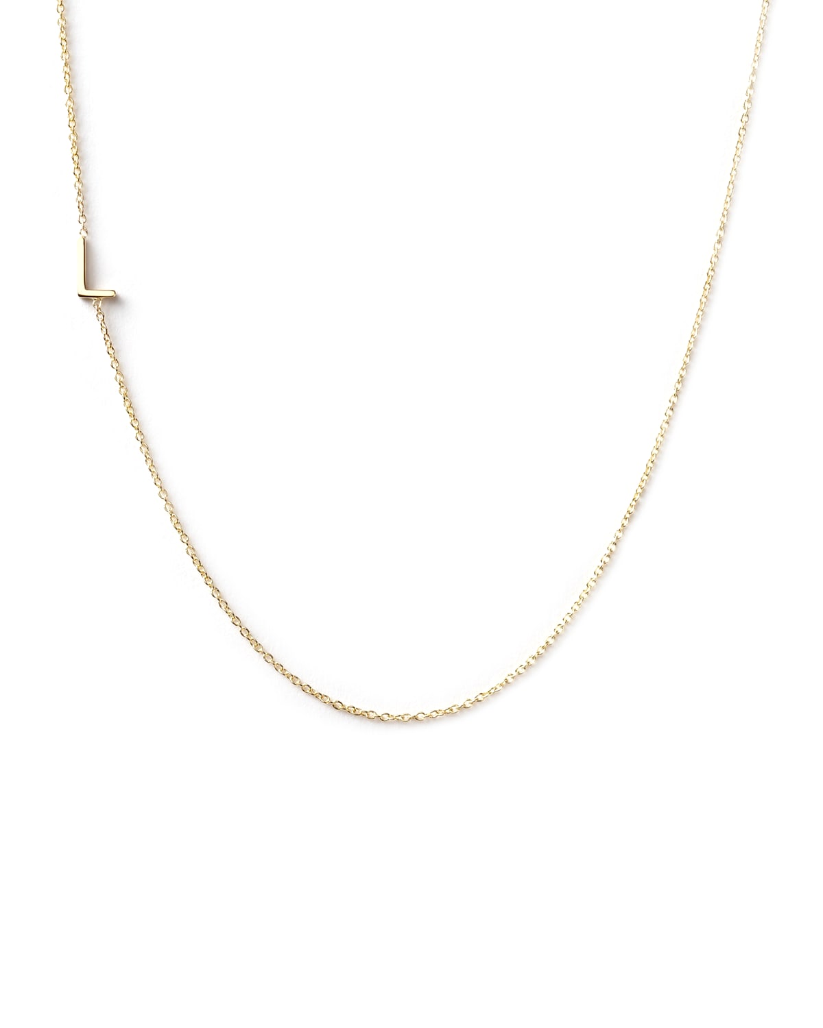 Maya Brenner Designs 14k Yellow Gold Mini Letter Necklace