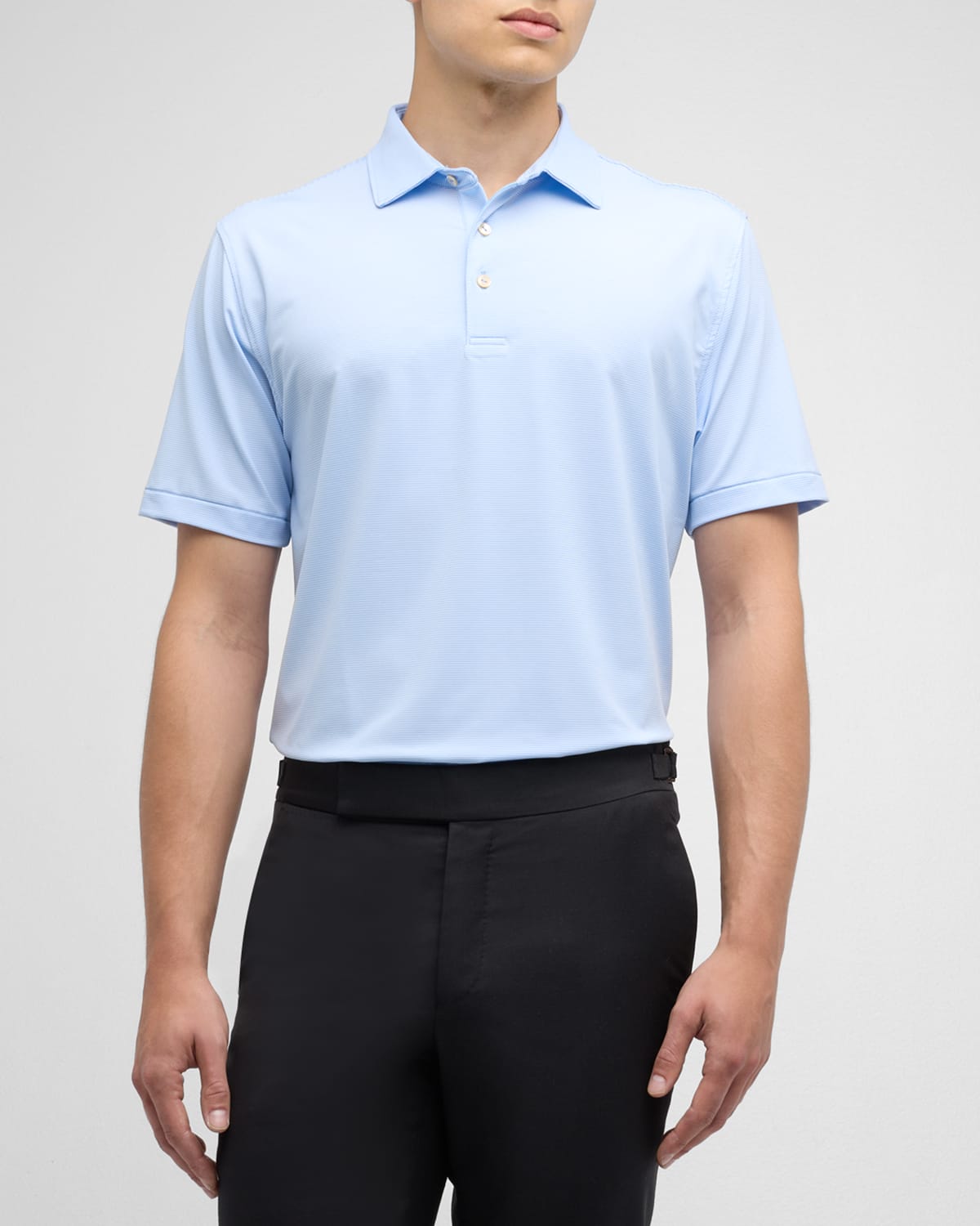 Peter Millar Men's Jubilee Stripe Stretch-Jersey Polo Shirt