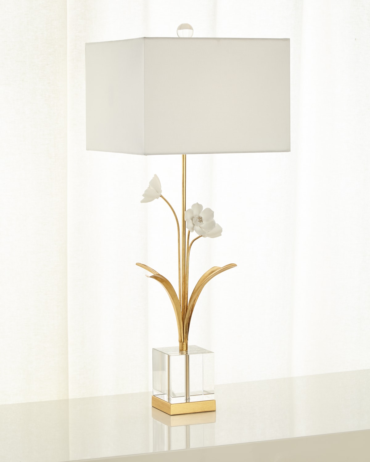 Shop John-richard Collection Spring Has Sprung Table Lamp In Gold