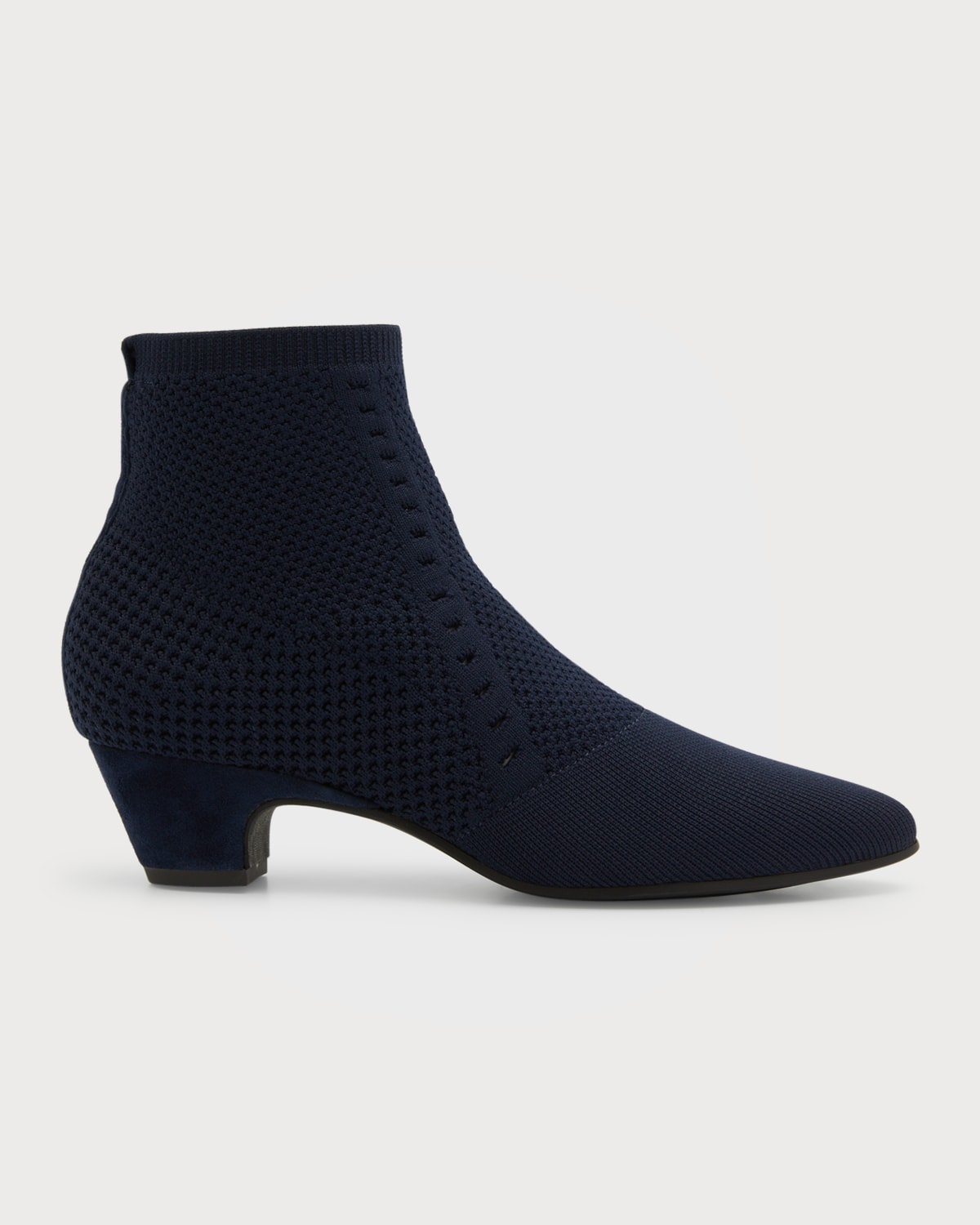 Purl Stretch-Knit Fabric Booties