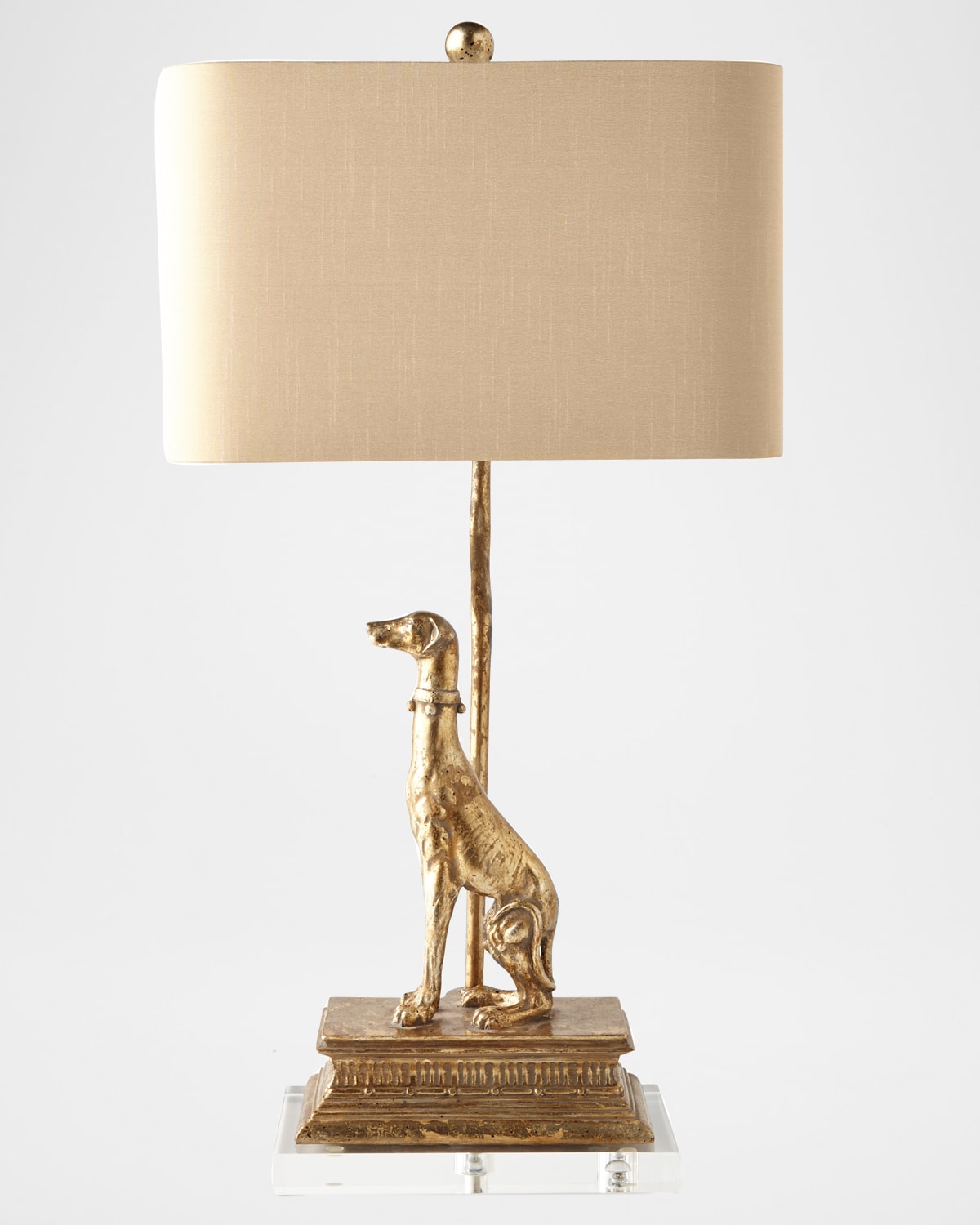 Couture Lamps Right Regal Dog Table Lamp In Gold