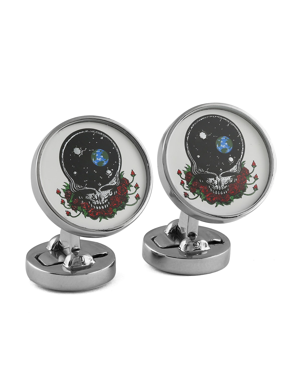 Space Your Face Cuff Links