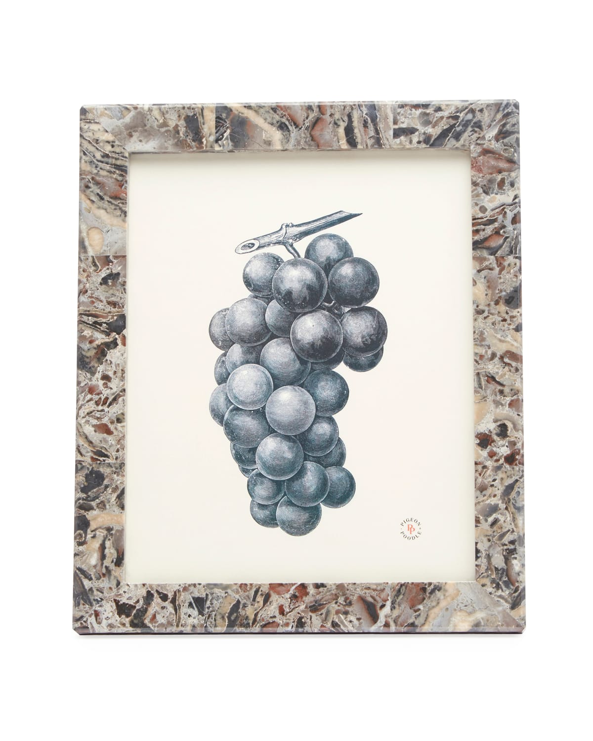Shop Pigeon & Poodle Corsica Mixed Marble Picture Frame, 8" X 10" In Gray