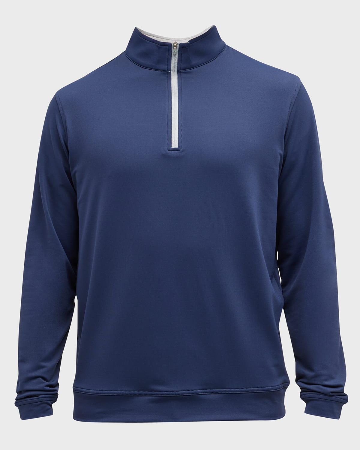 Peter Millar Men's Perth Half-zip Loop Terry Sweatshirt In Navy