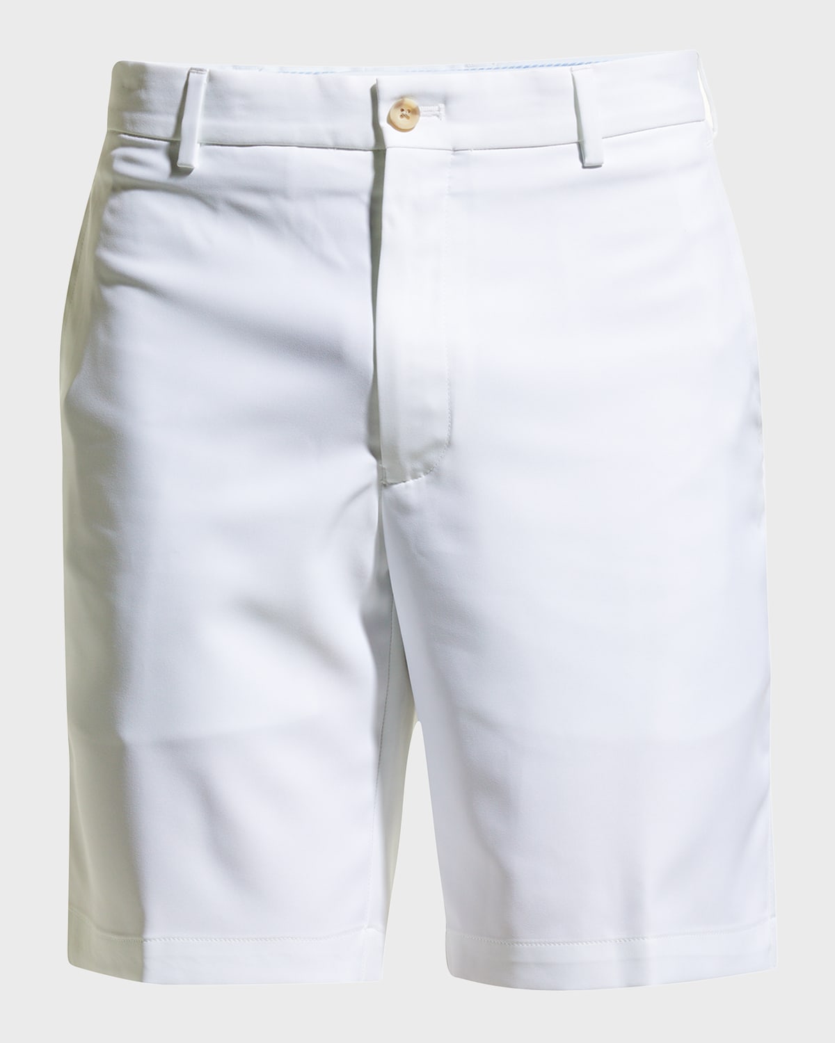 Shop Peter Millar Men's Salem High Drape Performance Shorts In White