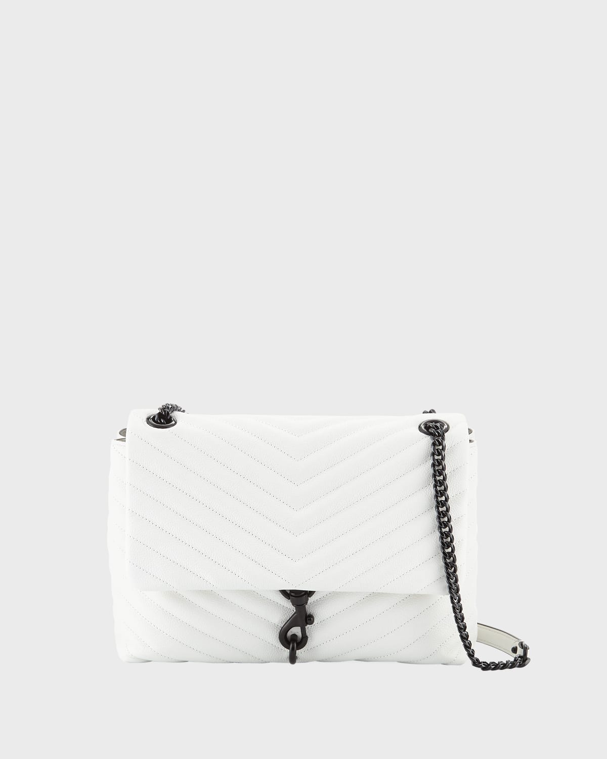 Edie Quilted Leather Flap Shoulder Bag