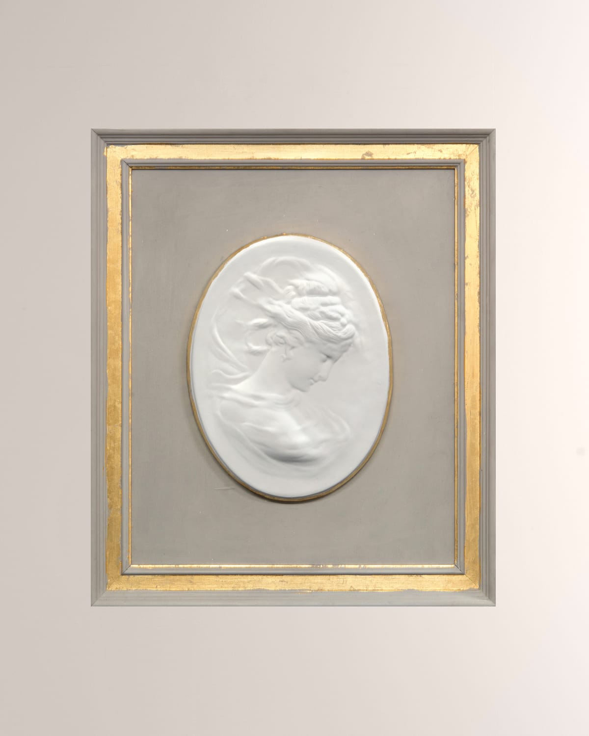 Shop John-richard Collection French Nouveau I Framed Cameo Wall Art In Yellow