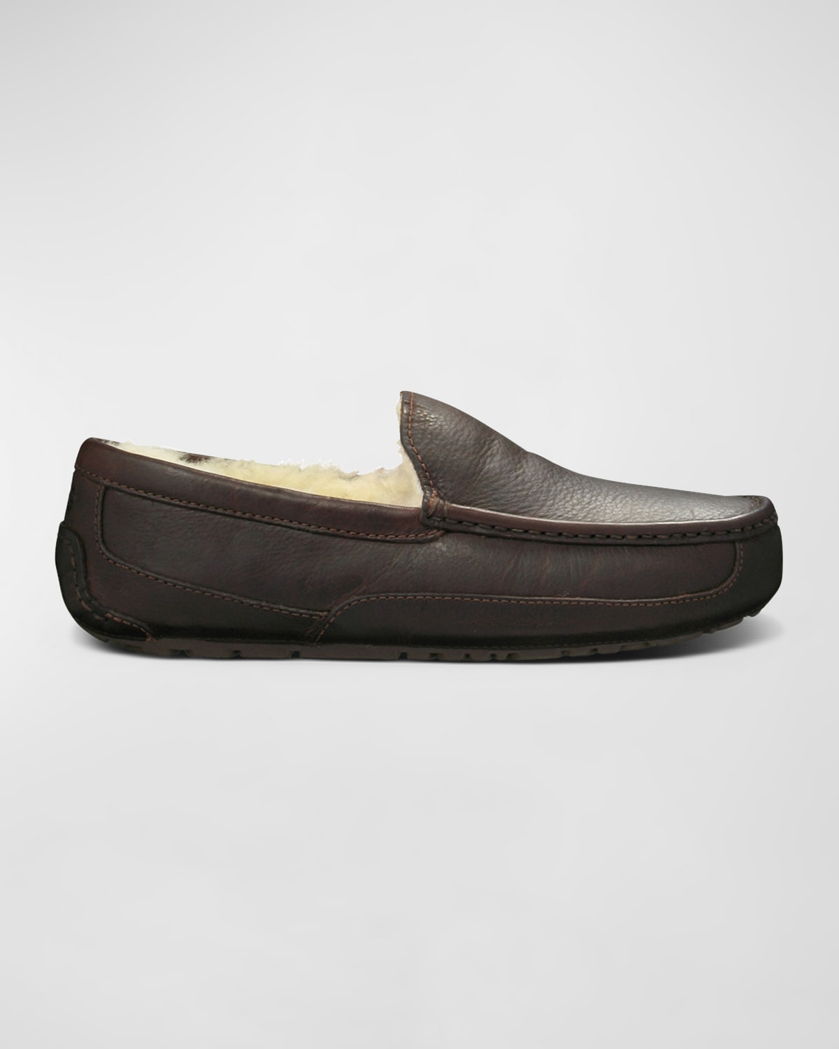Men's Ascot Water-Resistant Leather Slippers