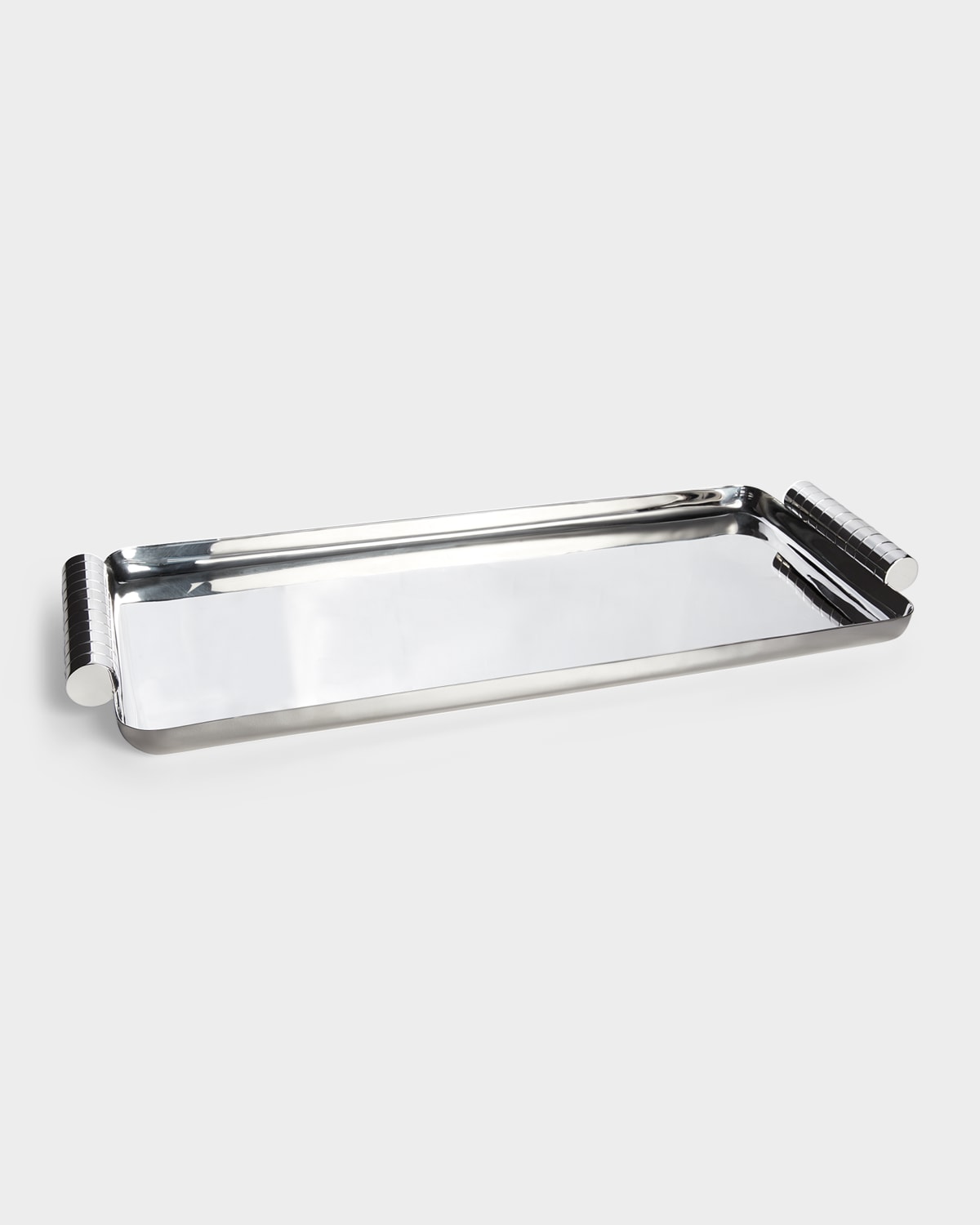 Shop Ralph Lauren Montgomery Oblong Tray In Silver