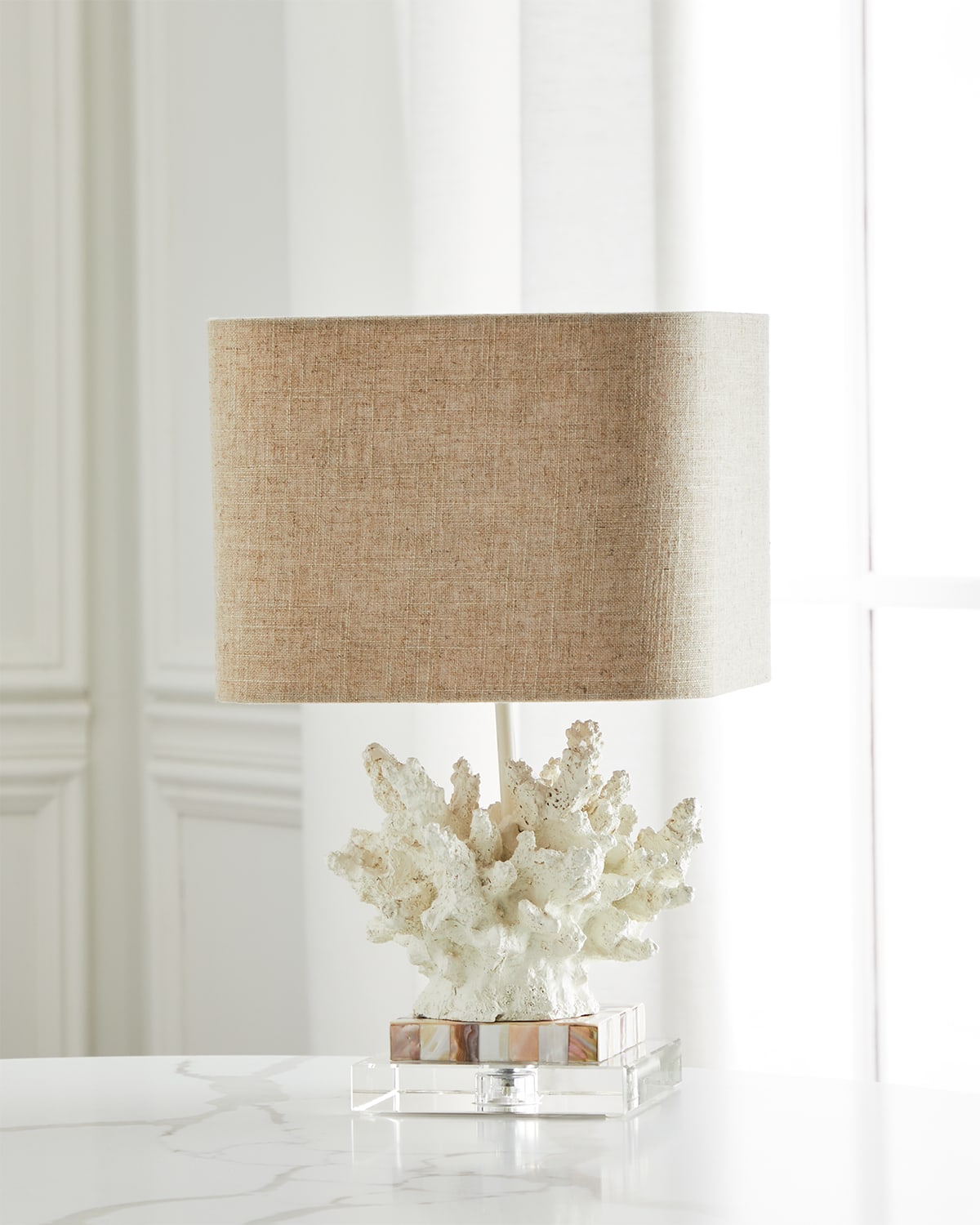 Couture Lamps White "coral" Lamp