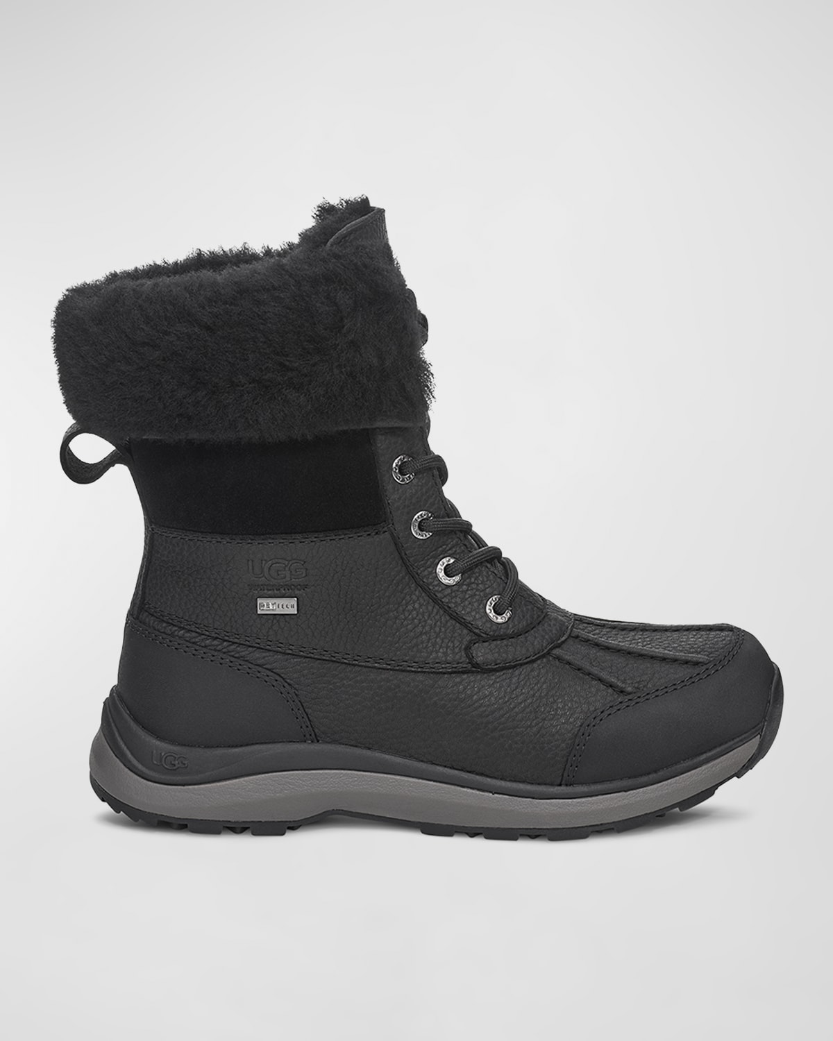 Shop Ugg Adirondack Iii Waterproof Lace-up Boots In Black Bblc