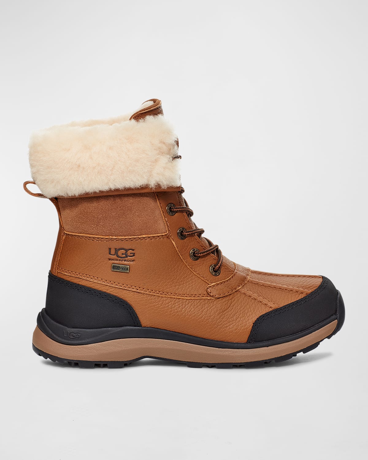 Shop Ugg Adirondack Iii Waterproof Lace-up Boots In Chestnut