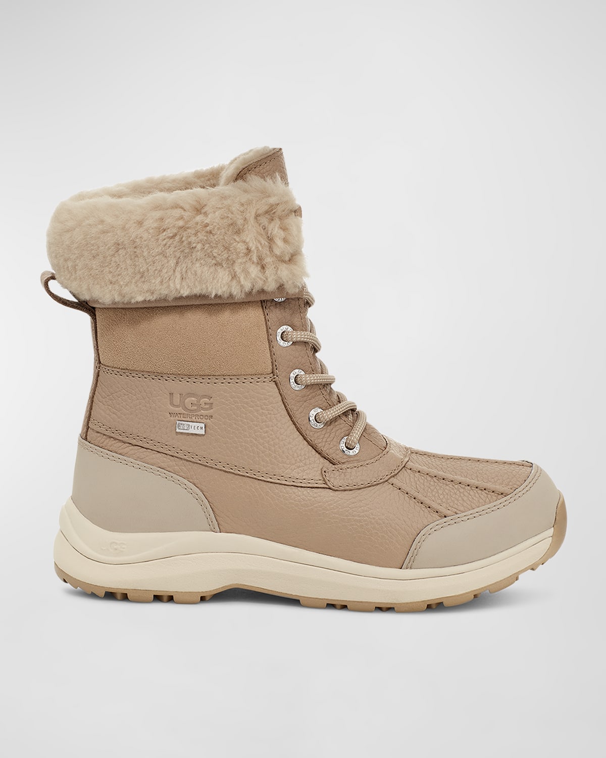 Shop Ugg Adirondack Iii Waterproof Lace-up Boots In Mustard Seed