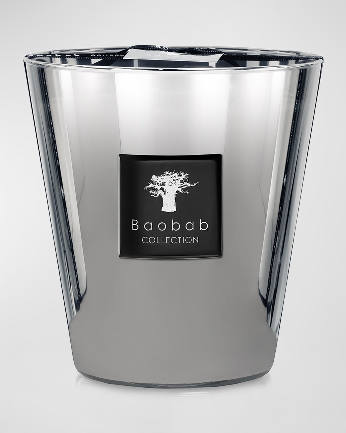 Shop Baobab Collection Platinum Scented Candle, 6.3" In Silver