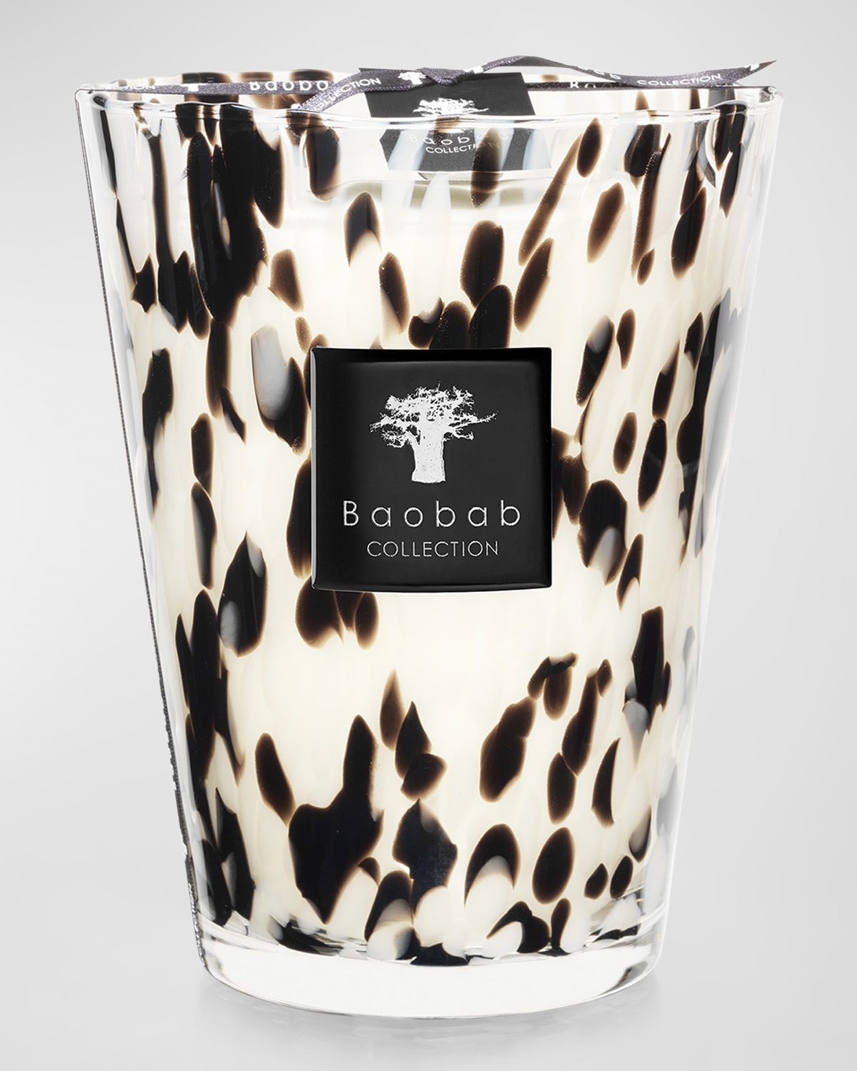 Baobab Collection Black Pearls Scented Candle, 9.4" In Black/white