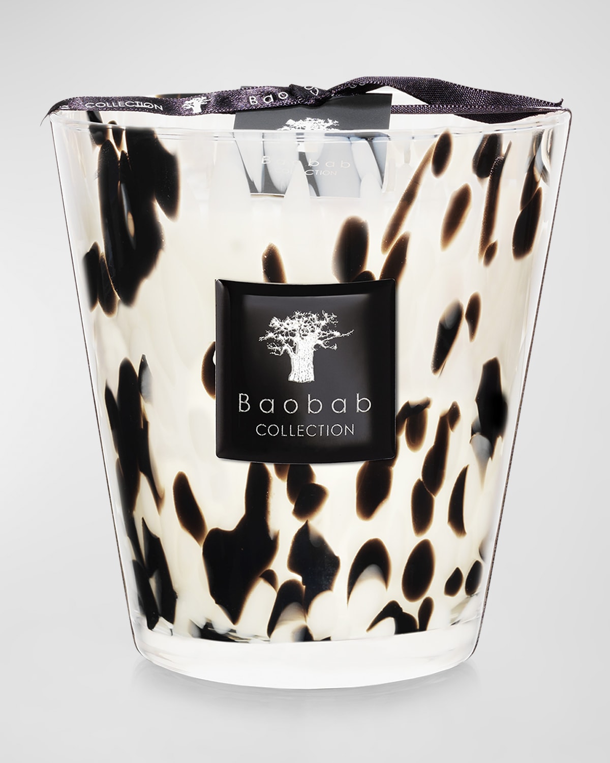 Baobab Collection Black Pearls Scented Candle, 6.3" In Black/white