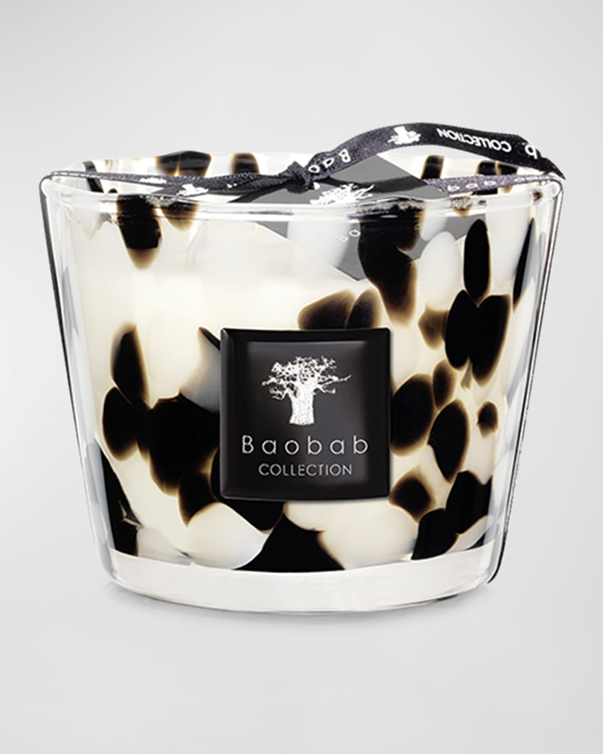 Baobab Collection Black Pearls Scented Candle, 3.9" In Black/white