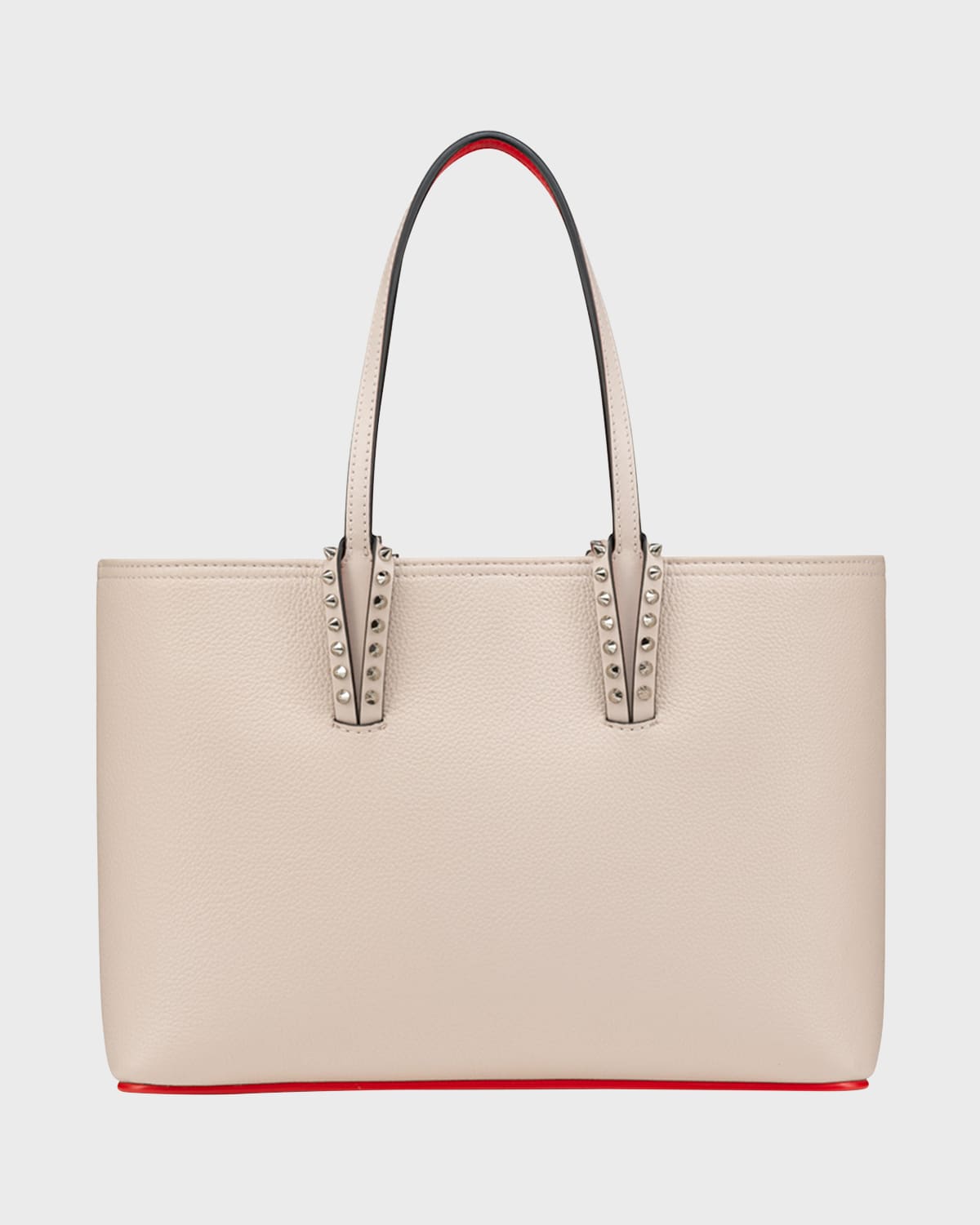 CHRISTIAN LOUBOUTIN CABATA SMALL TOTE IN GRAINED LEATHER