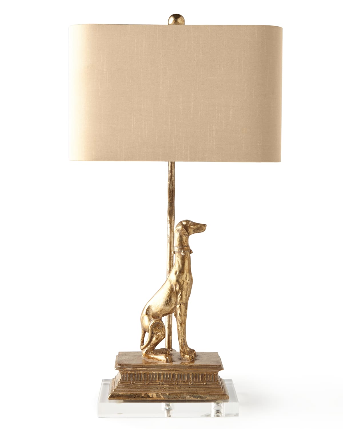 Couture Lamps Left Regal Dog Table Lamp In Gold