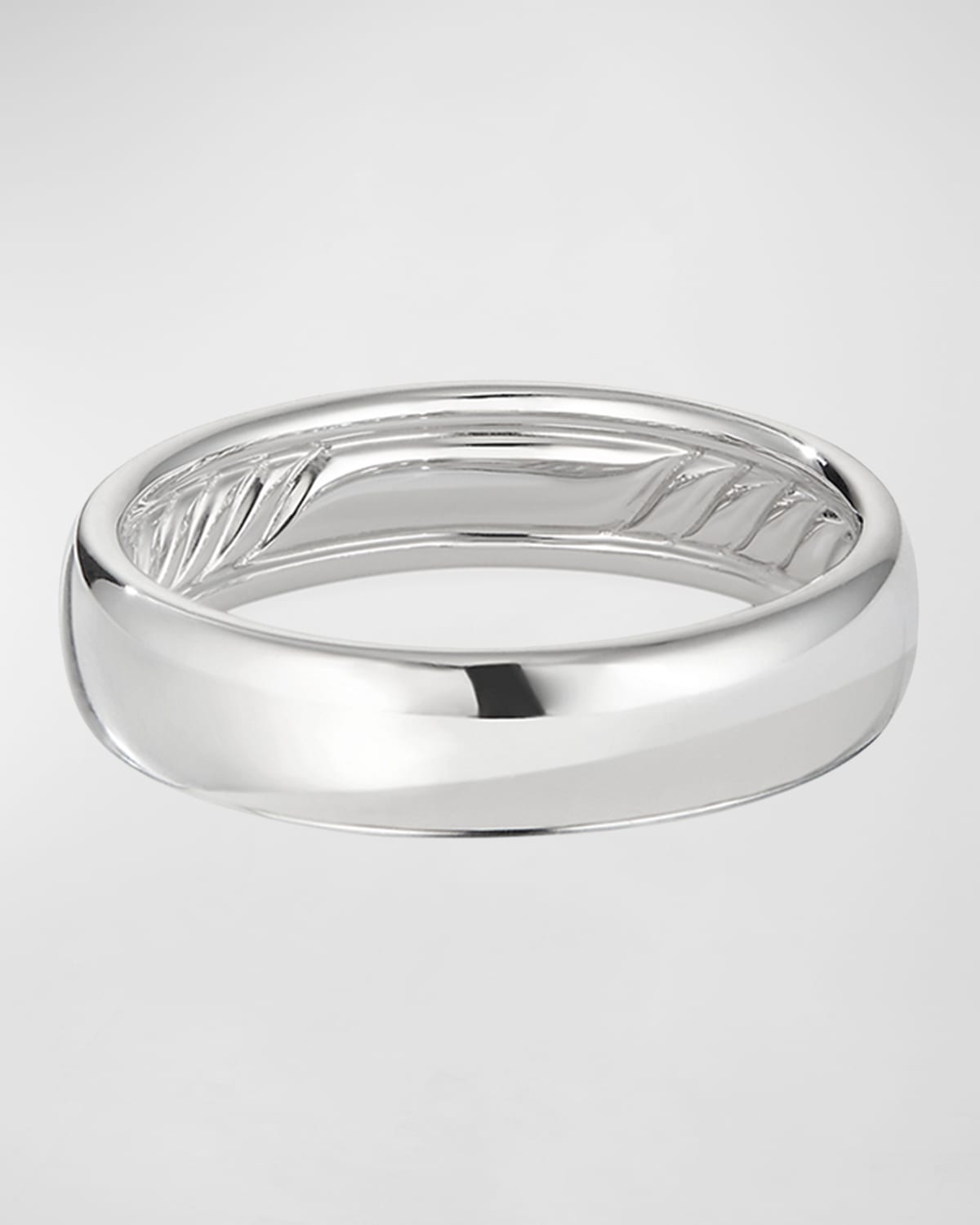 David Yurman Men's Dy Classic Band Ring In 18k Gold, 6mm In Silver