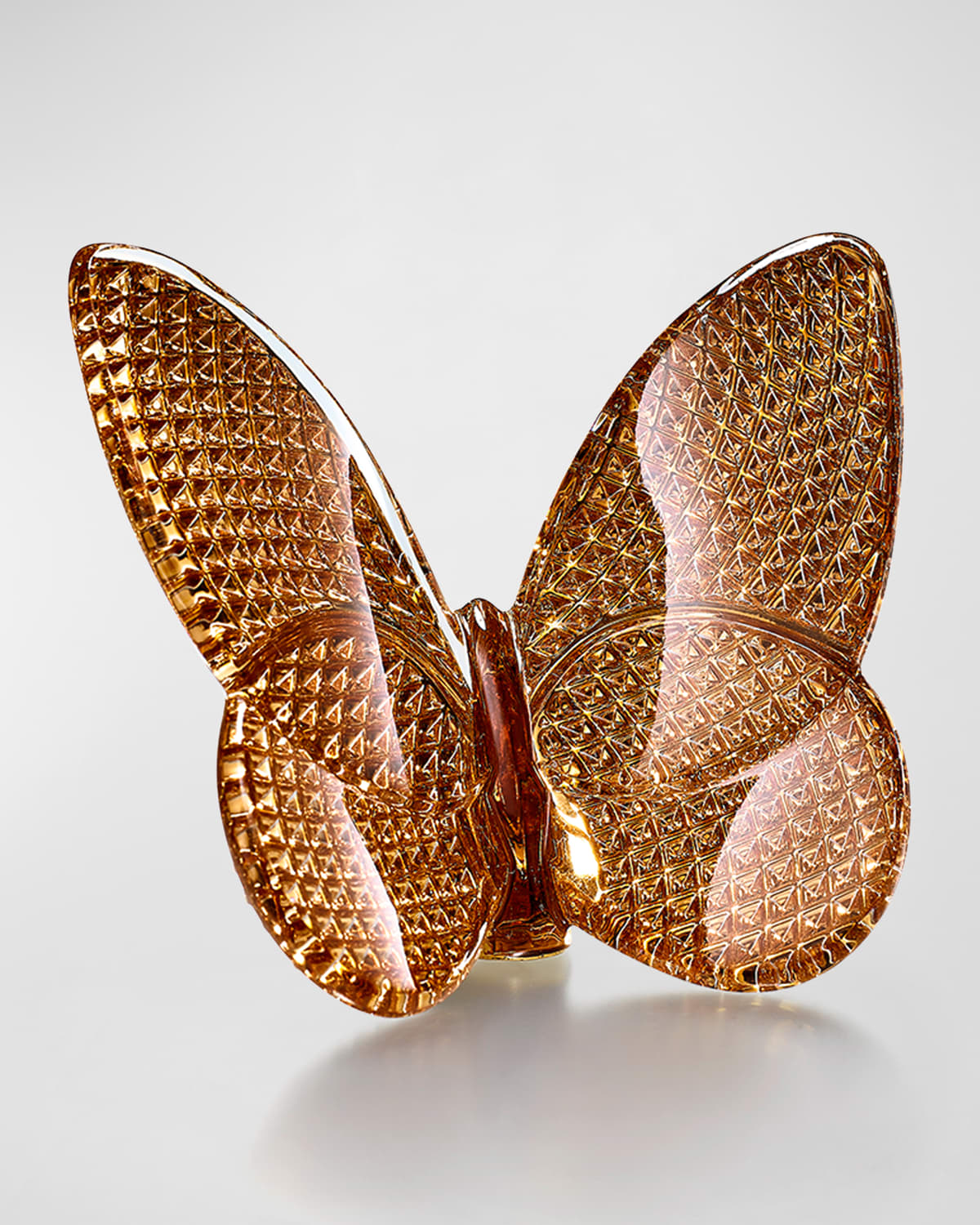 Shop Baccarat 2.6" Lucky Crystal 20k Gold Diamant Butterfly