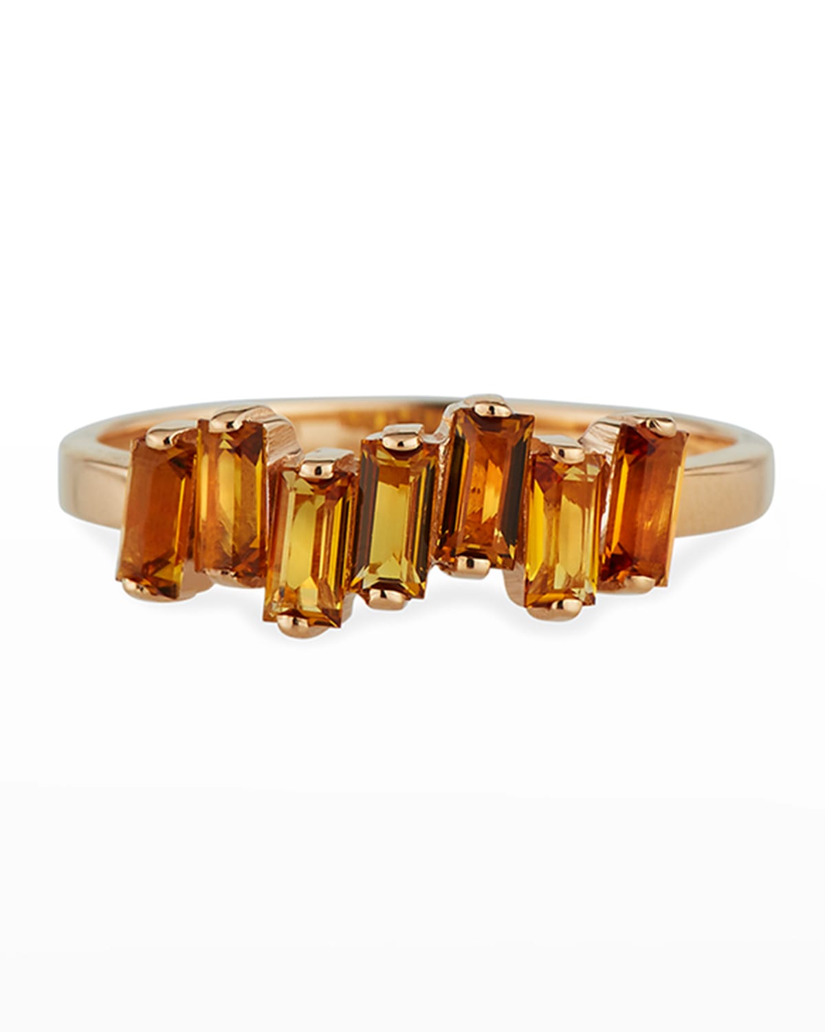 14k Rose Amalfi Wave Band Ring