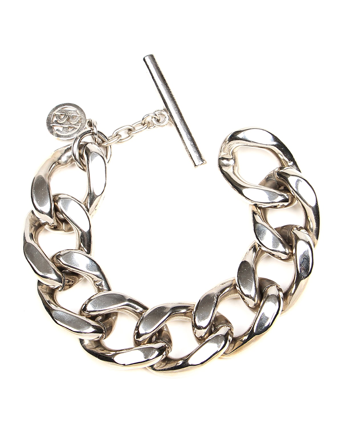 Chain-Link Bracelet, Silvertone