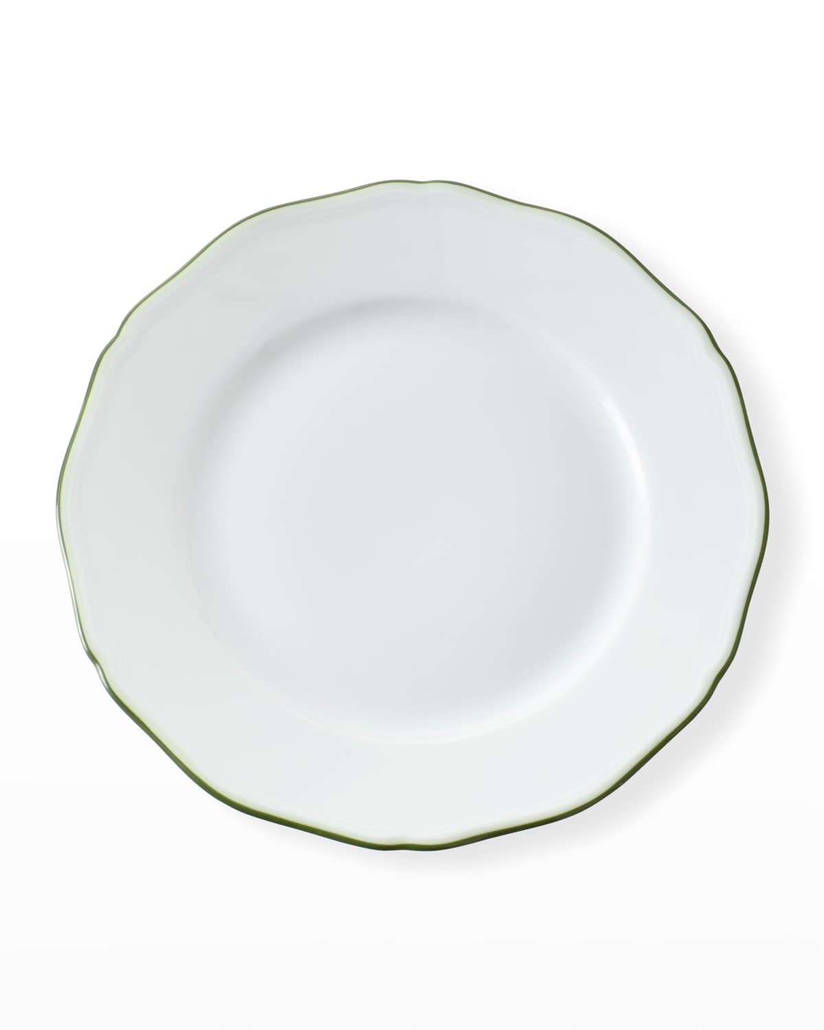 Shop Raynaud Touraine Double Filet Dessert Plate In White/green