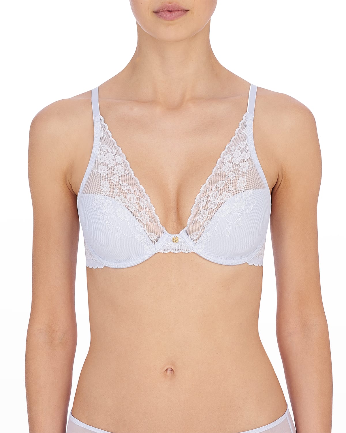 Natori Cherry Blossom Convertible Underwire Bra In Pearl Blue