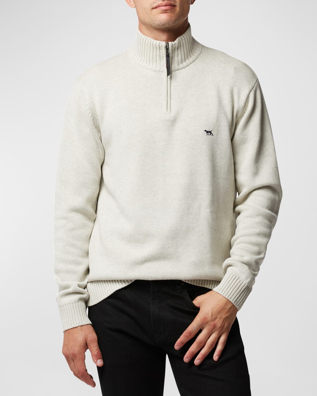 Rodd & Gunn Rodd And Gunn Merrick Bay Quarter-zip Sweater In Natural